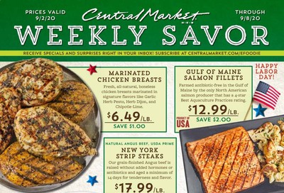 Central Market Weekly Ad September 2 to September 8