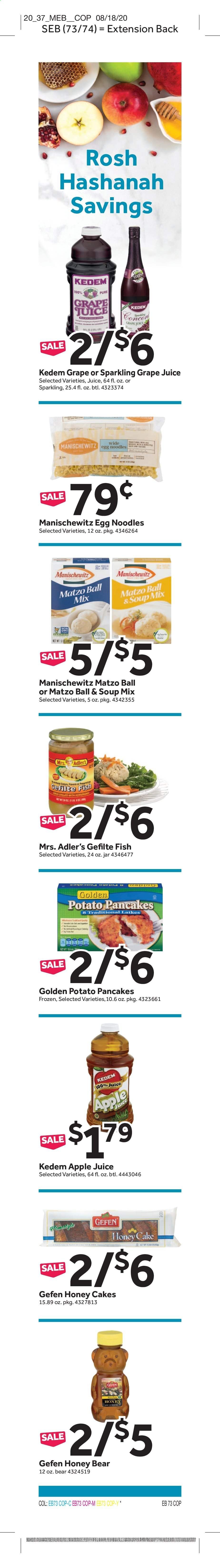 Stop & Shop (NY) Weekly Ad September 4 to September 10