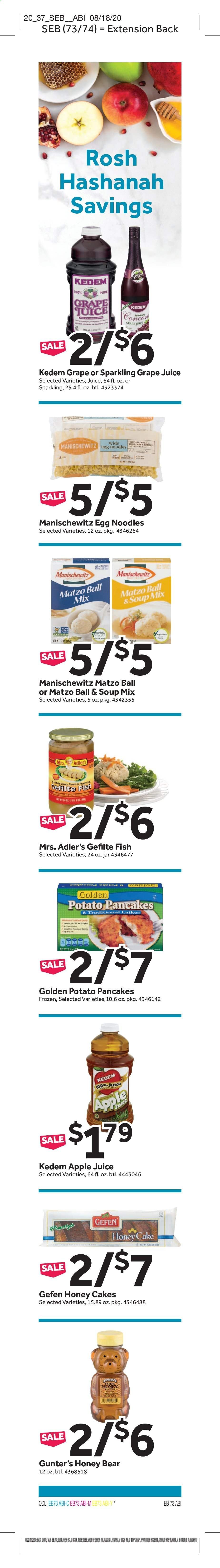 Stop & Shop (MA) Weekly Ad September 4 to September 10
