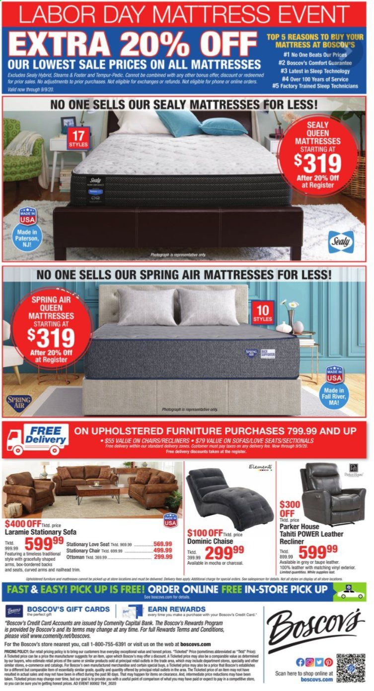 Boscov's Weekly Ad September 3 to September 9