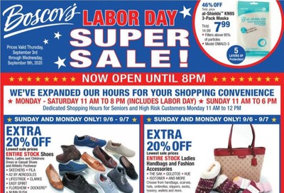 Boscov's Weekly Ad September 3 to September 9