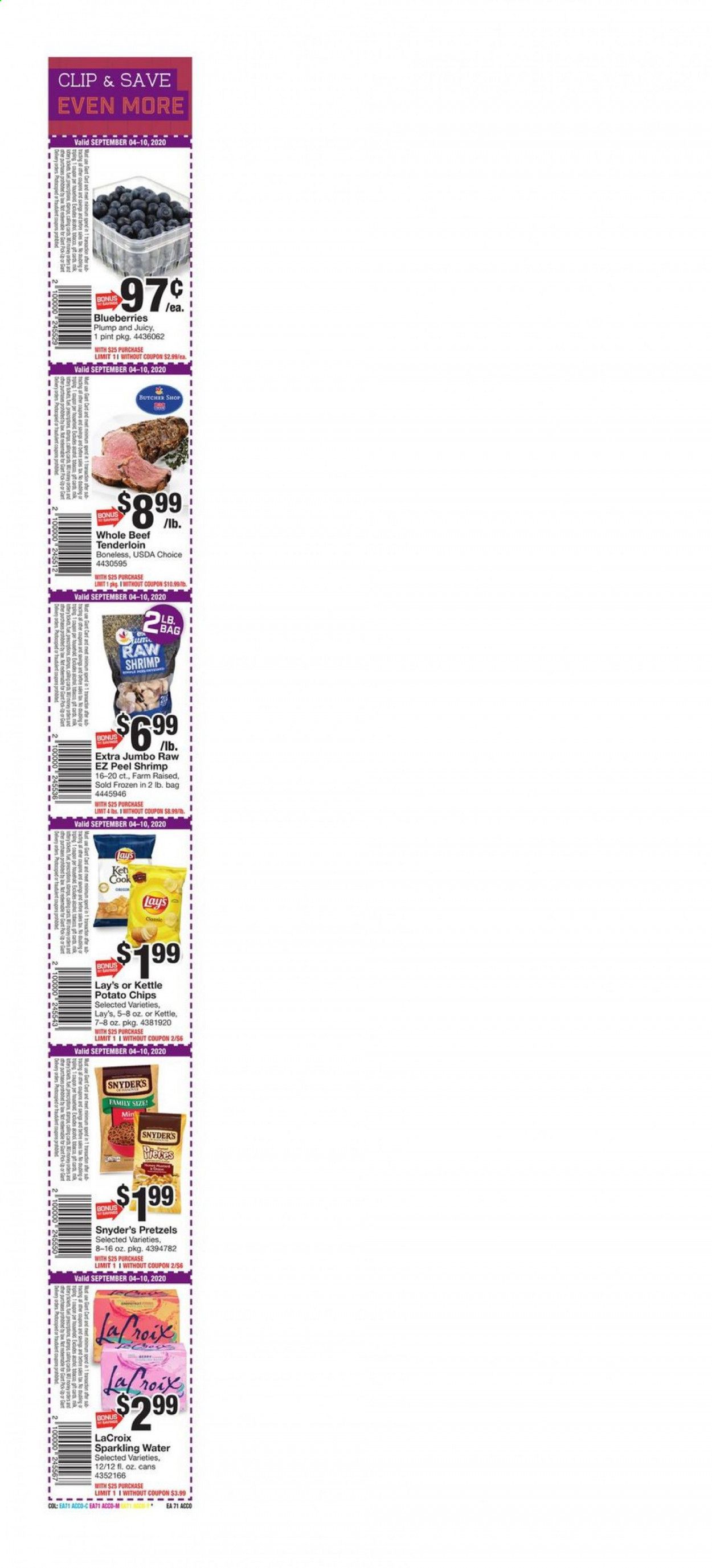Giant Food Weekly Ad September 4 to September 10