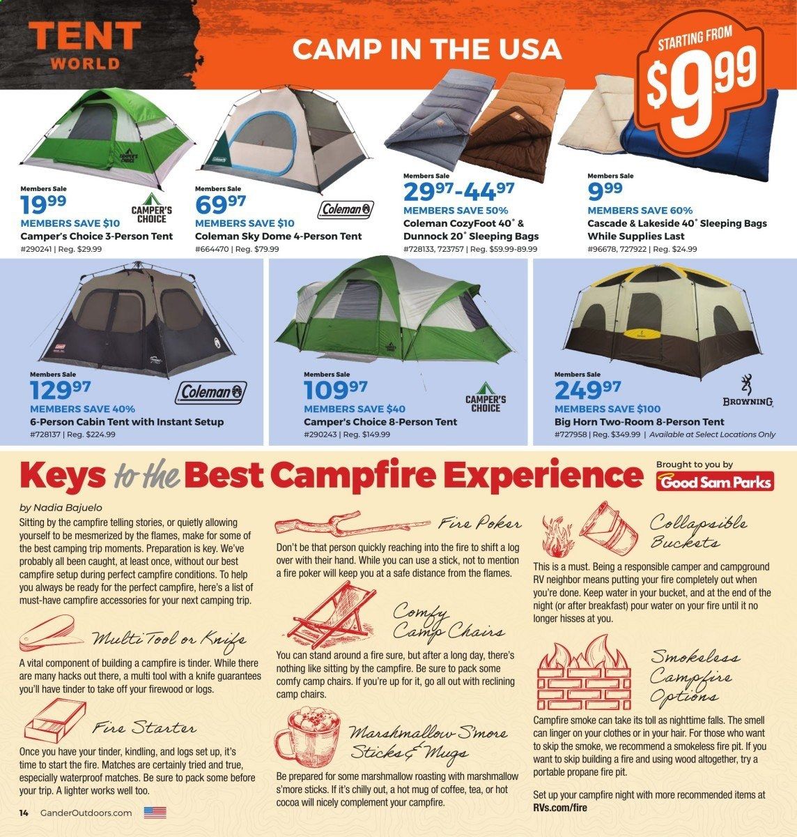 Gander RV & Outdoors Weekly Ad September 1 to September 30
