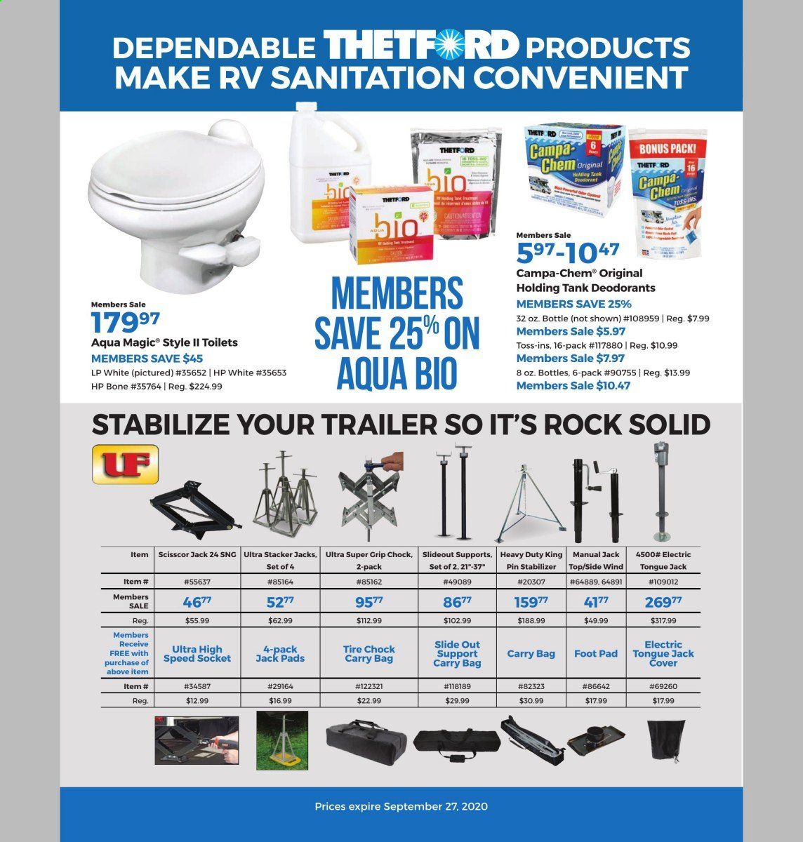 Gander RV & Outdoors Weekly Ad September 1 to September 30
