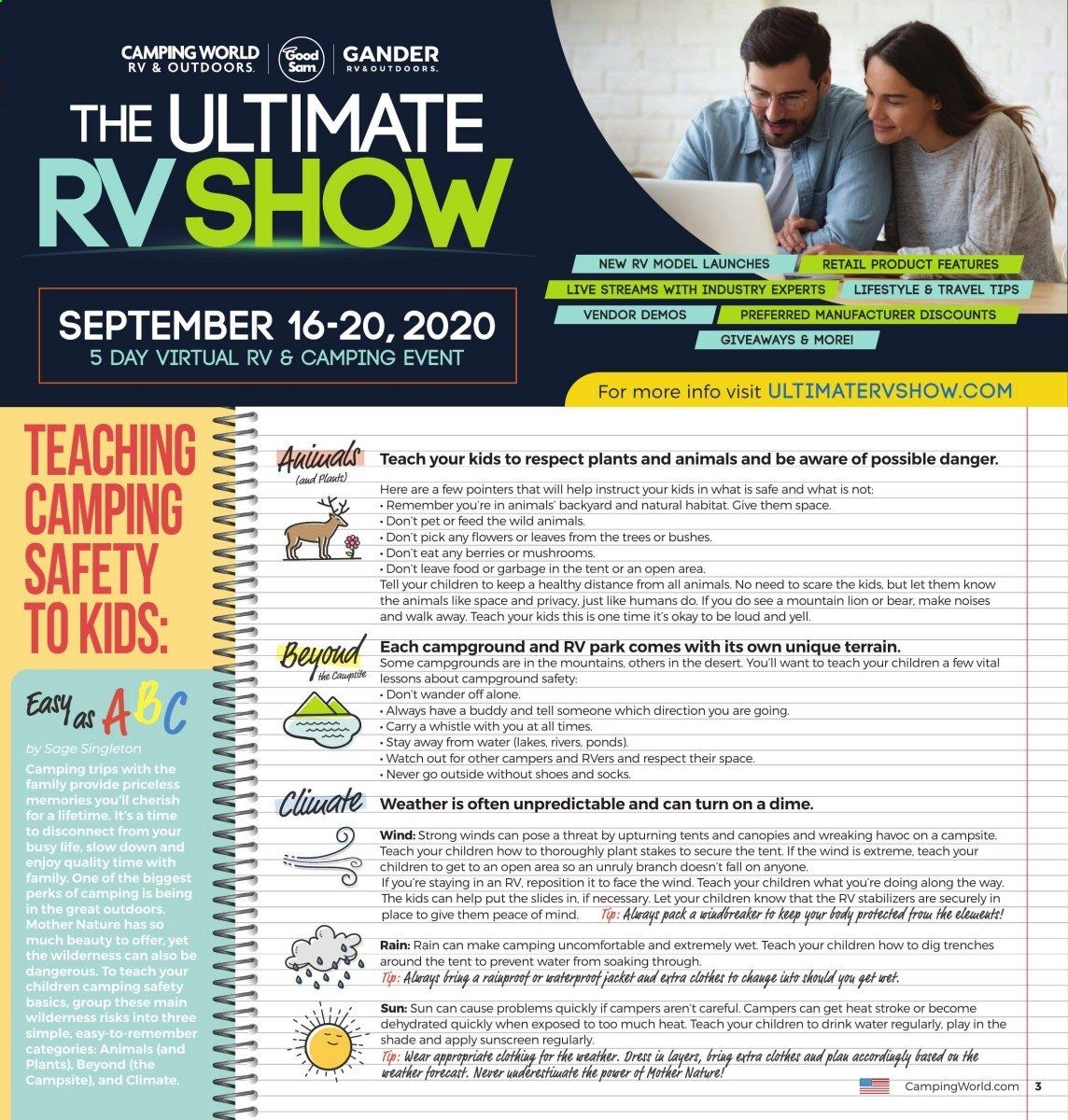 Gander RV & Outdoors Weekly Ad September 1 to September 30