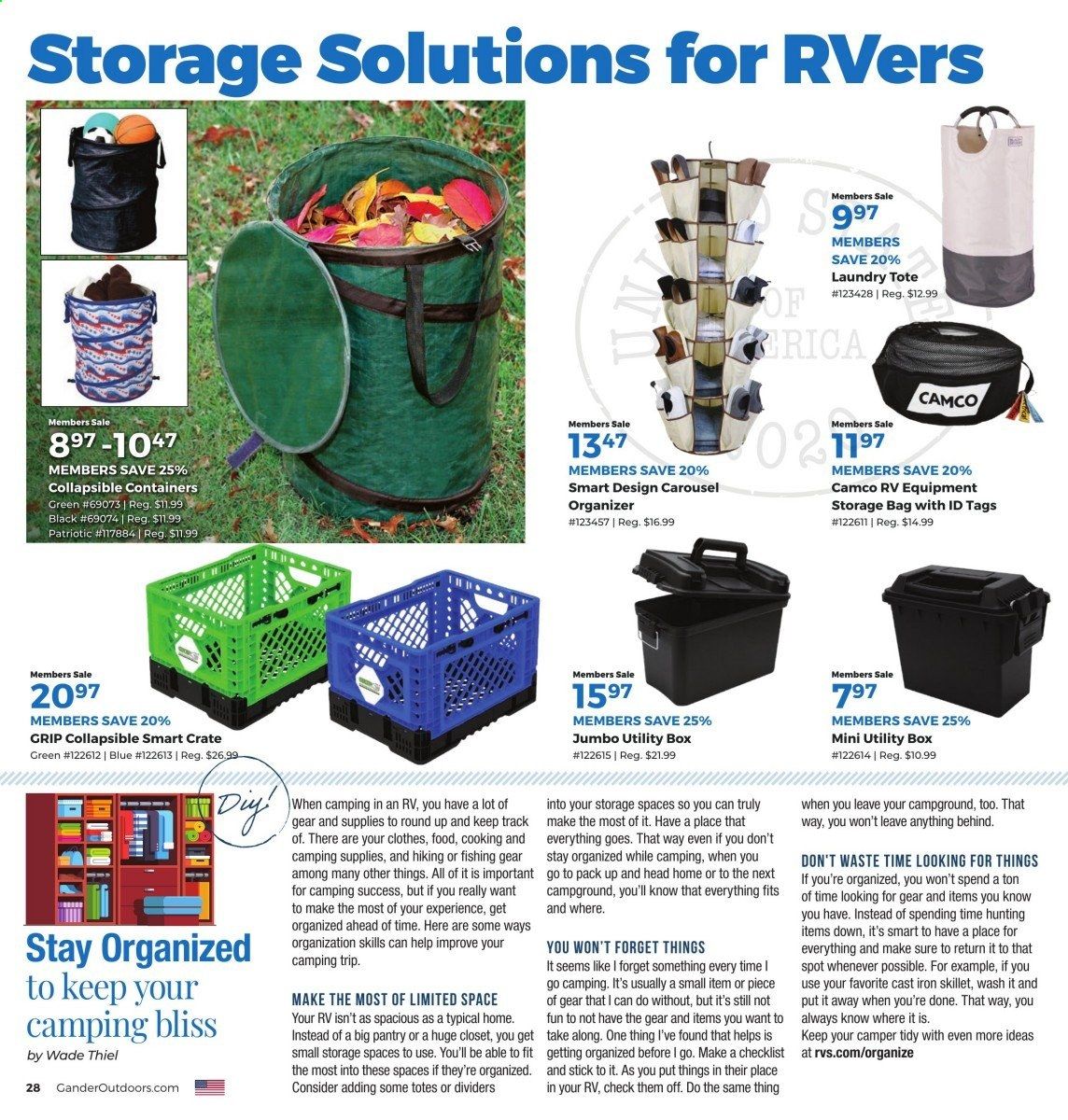 Gander RV & Outdoors Weekly Ad September 1 to September 30