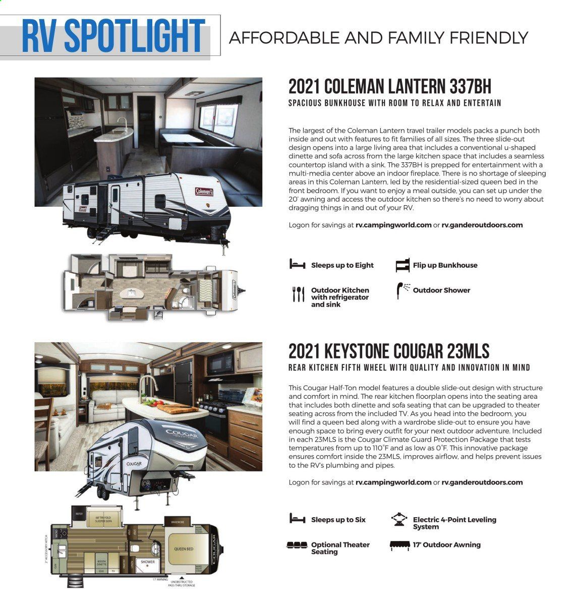 Gander RV & Outdoors Weekly Ad September 1 to September 30