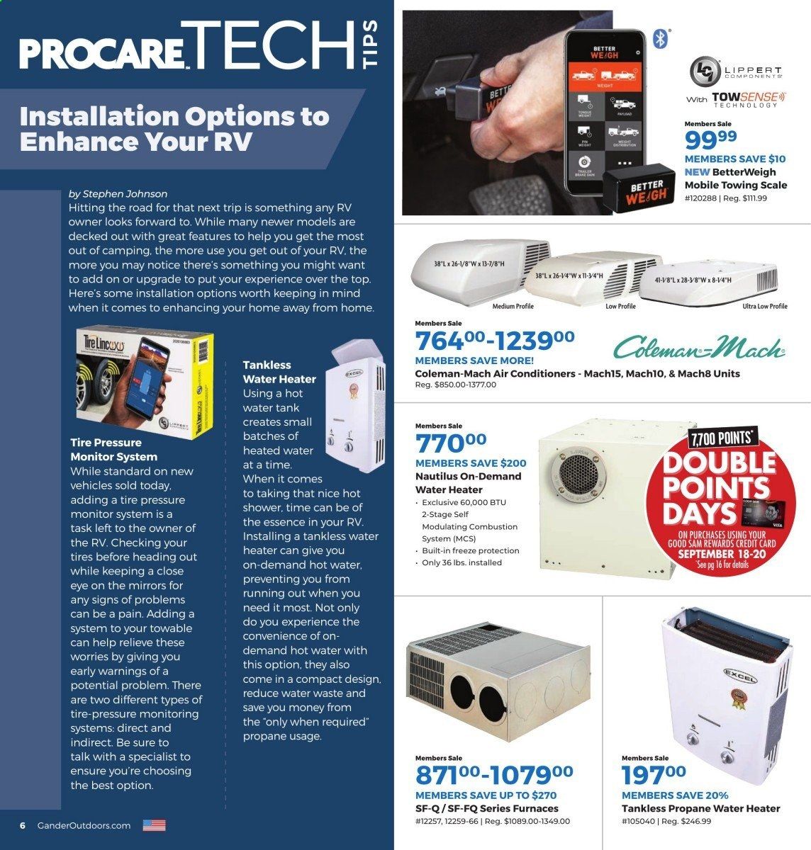 Gander RV & Outdoors Weekly Ad September 1 to September 30