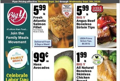 Big Y (CT) Weekly Ad September 3 to September 9