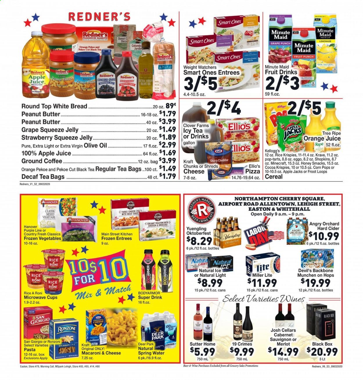 Redner's Markets Weekly Ad September 3 to September 9