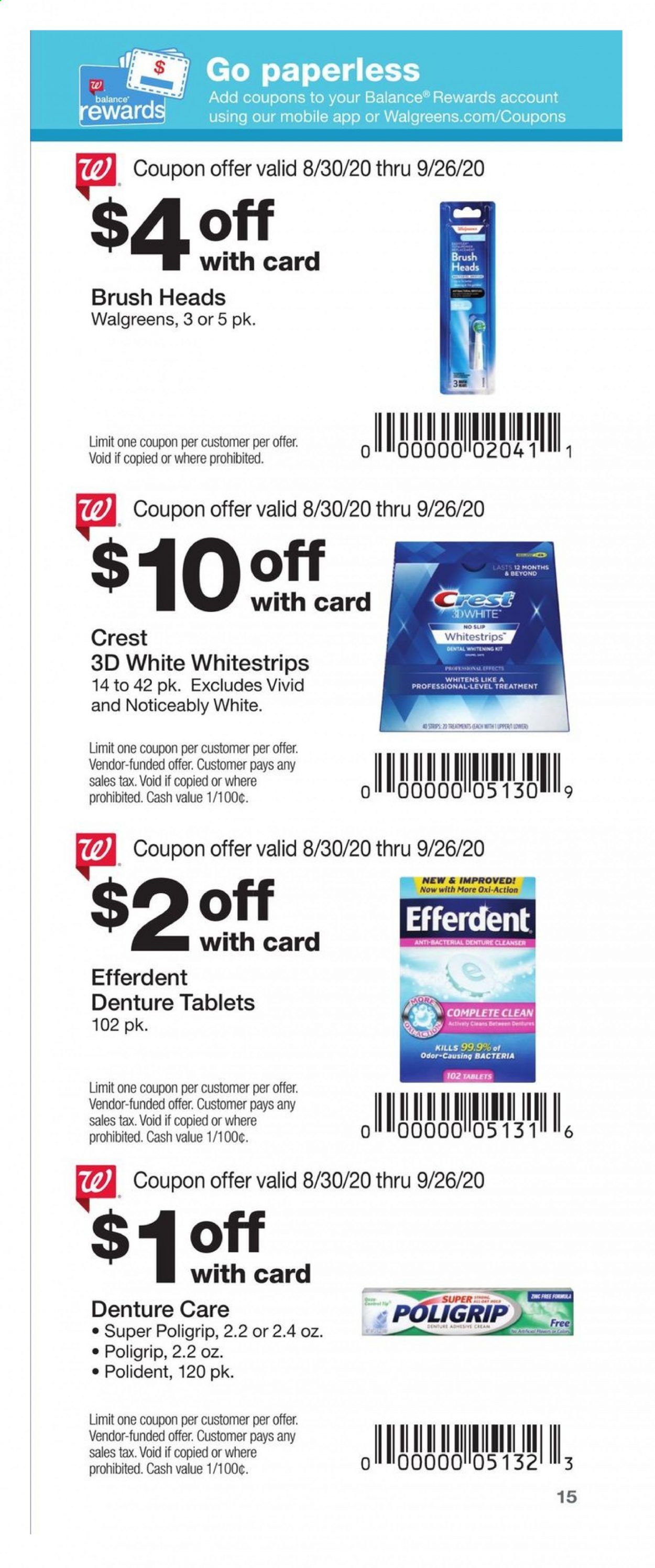 Walgreens Weekly Ad August 30 to September 26