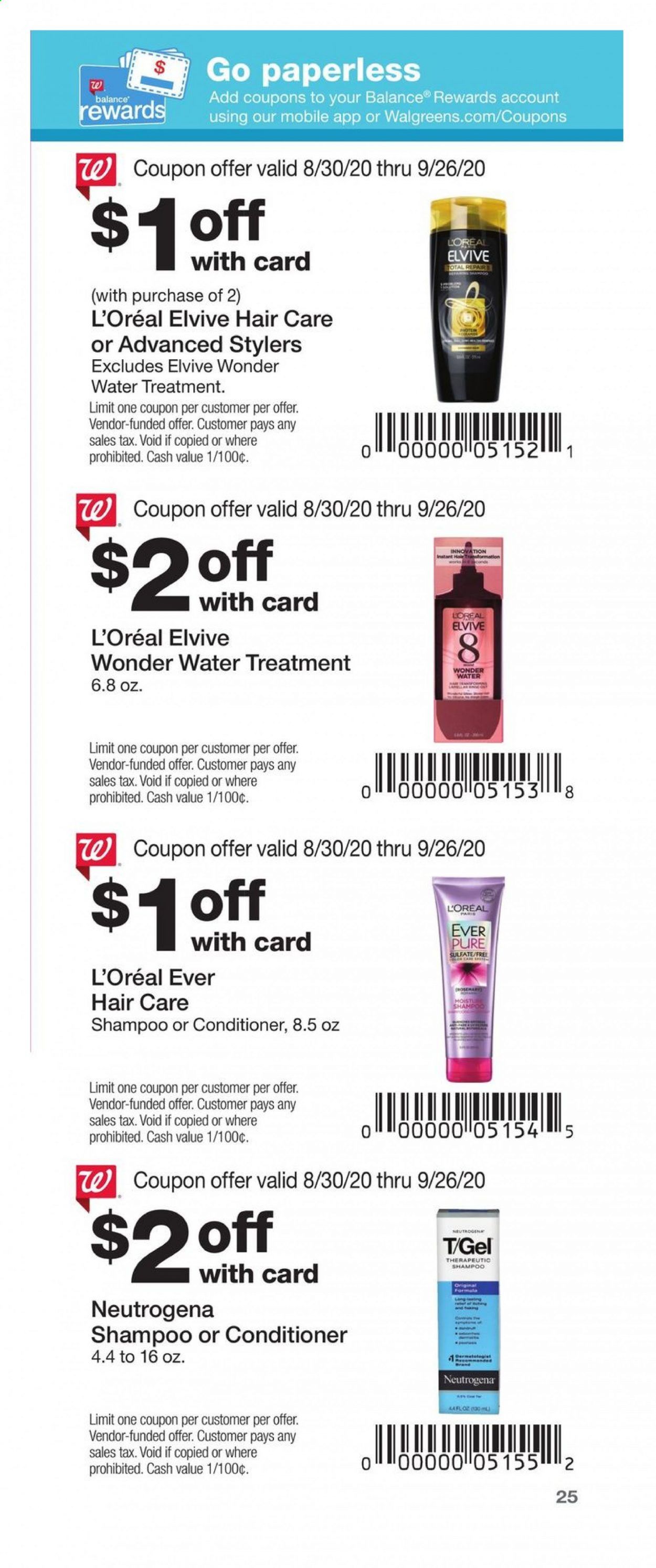 Walgreens Weekly Ad August 30 to September 26