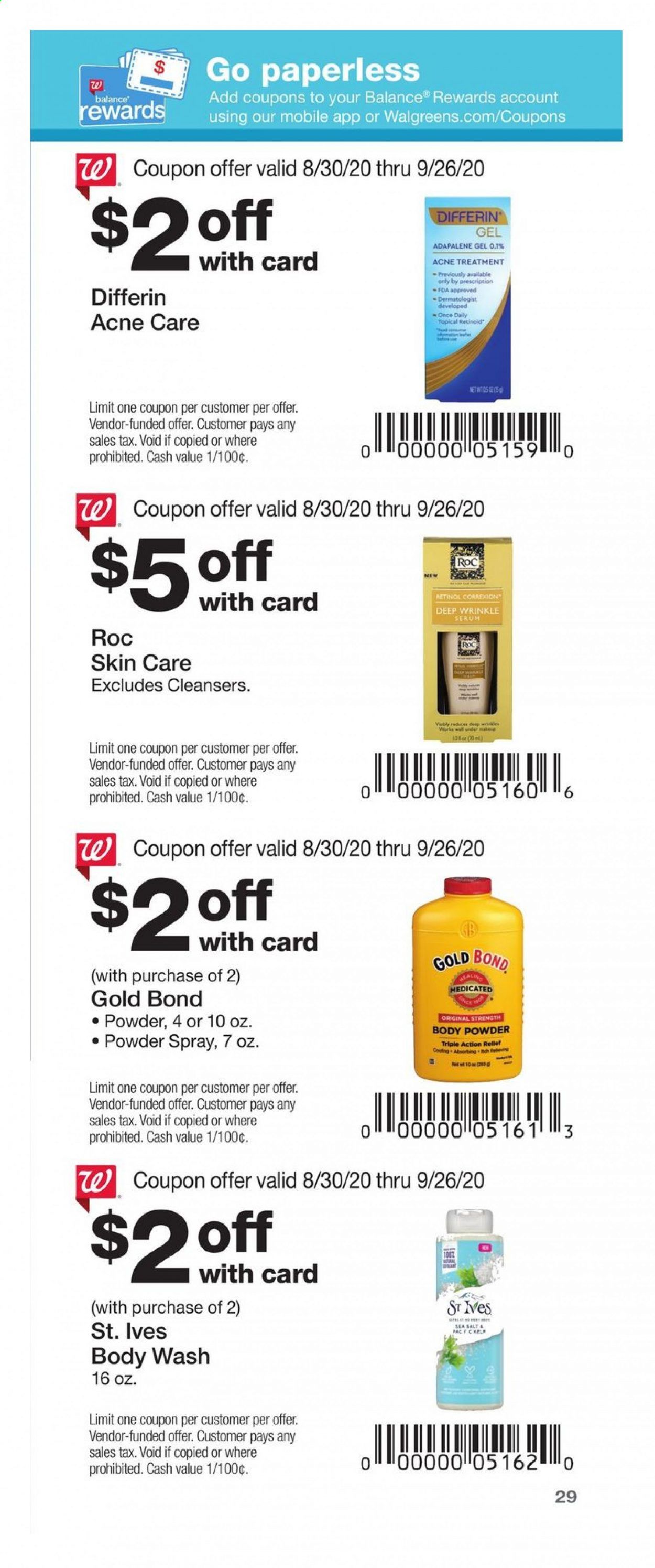 Walgreens Weekly Ad August 30 to September 26