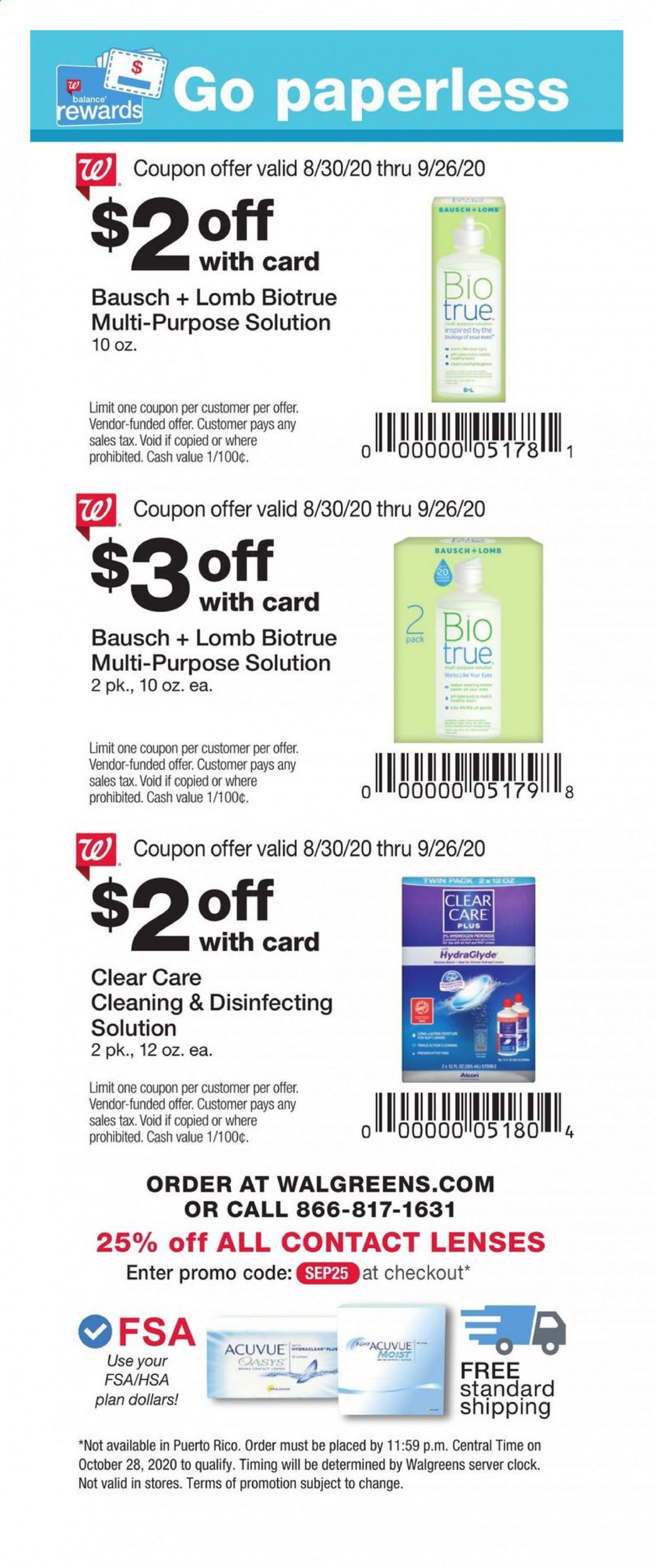 Walgreens Weekly Ad August 30 to September 26