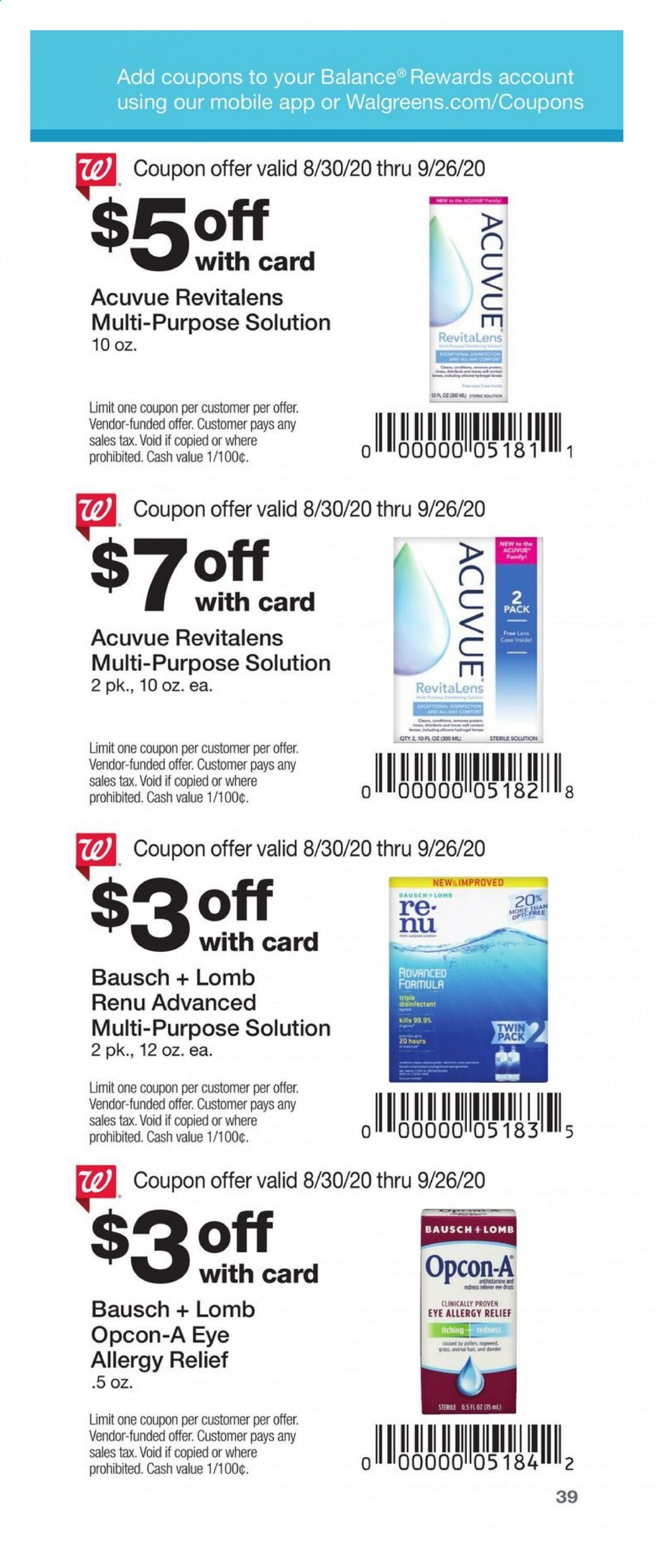 Walgreens Weekly Ad August 30 to September 26