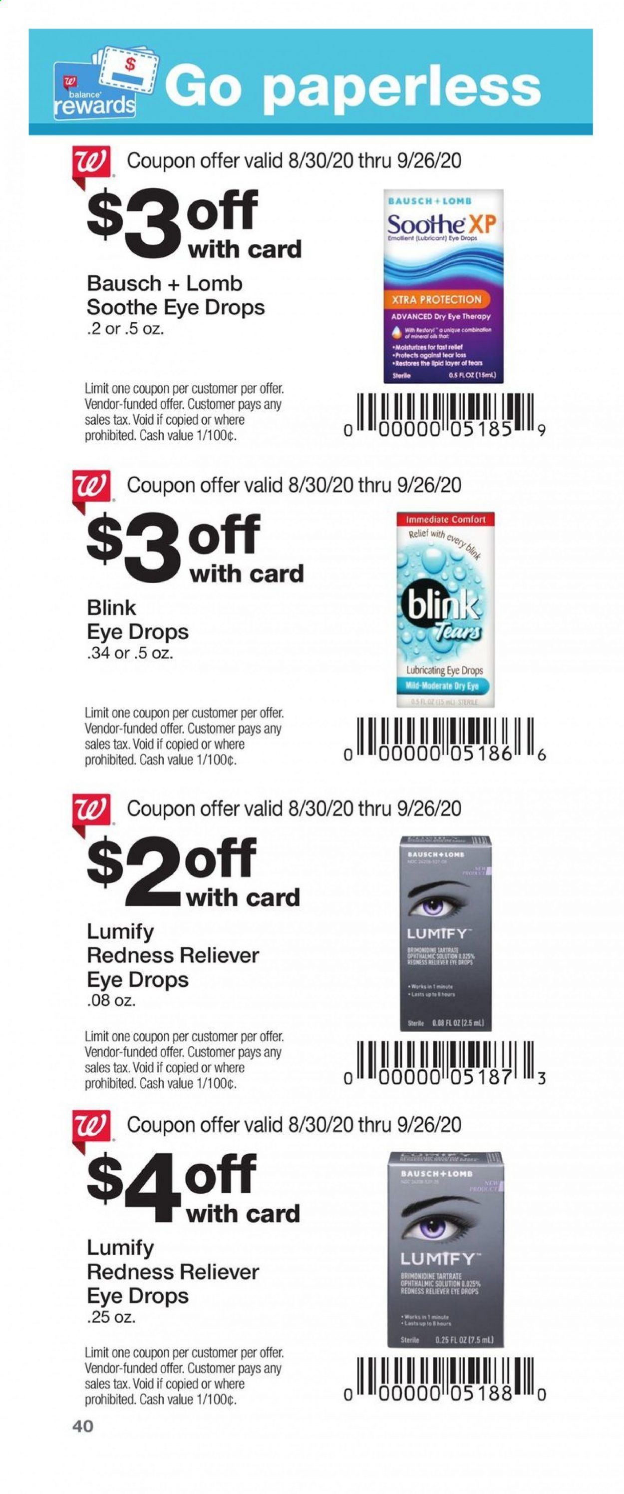 Walgreens Weekly Ad August 30 to September 26
