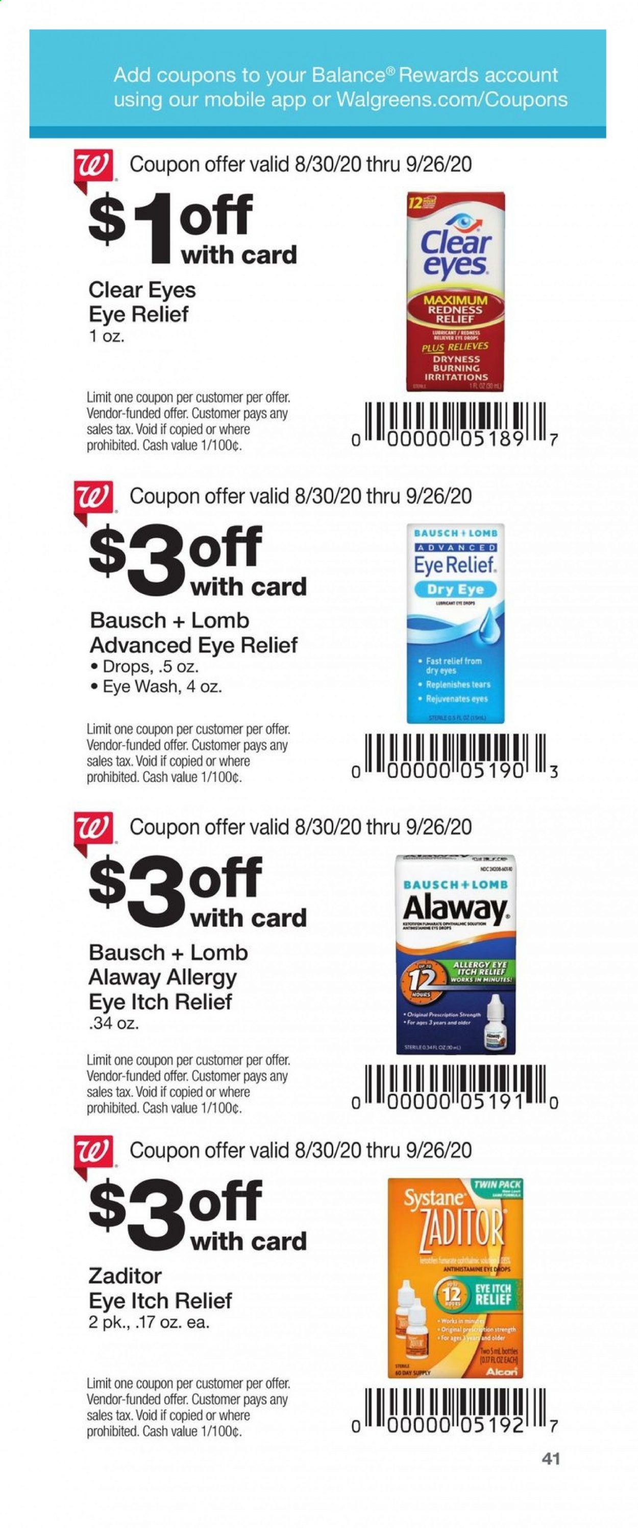 Walgreens Weekly Ad August 30 to September 26