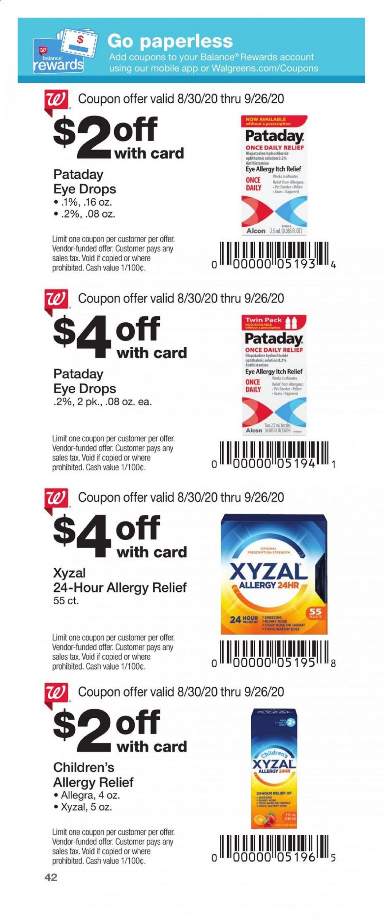 Walgreens Weekly Ad August 30 to September 26
