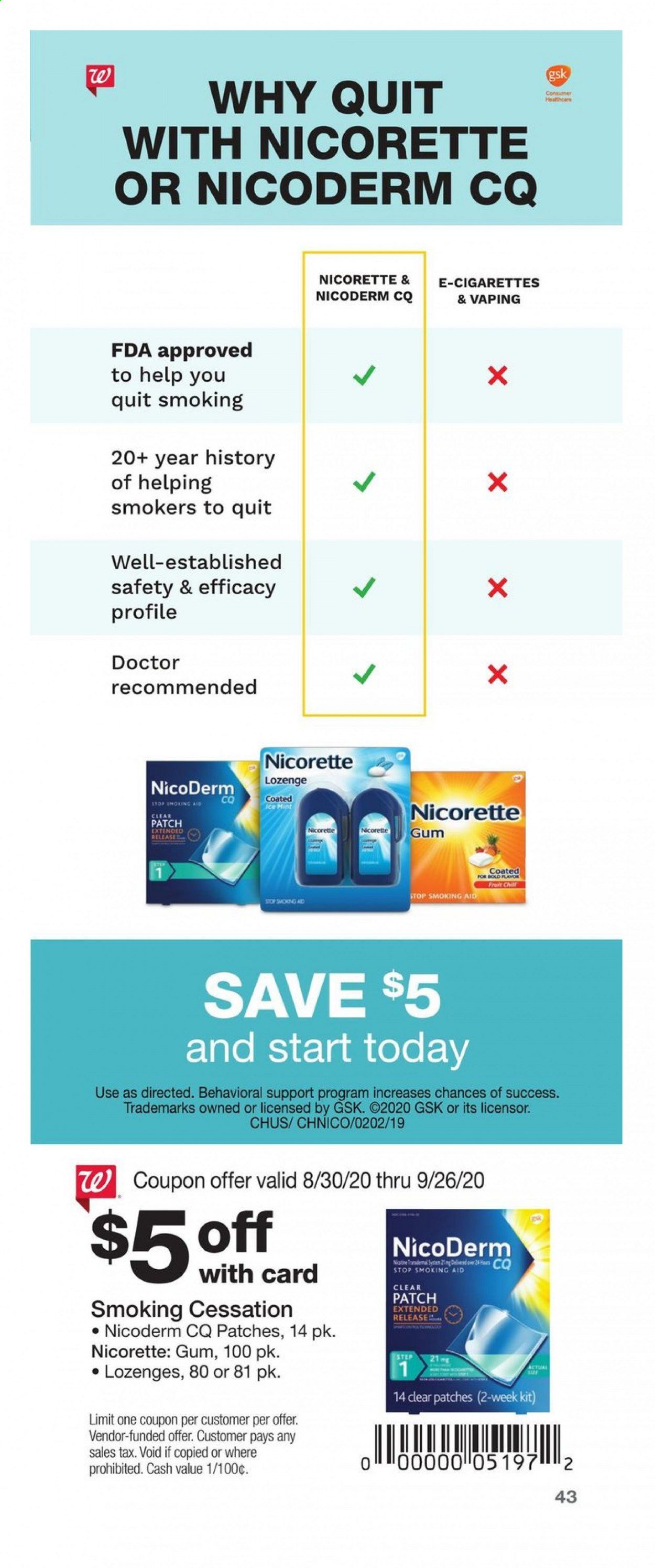 Walgreens Weekly Ad August 30 to September 26