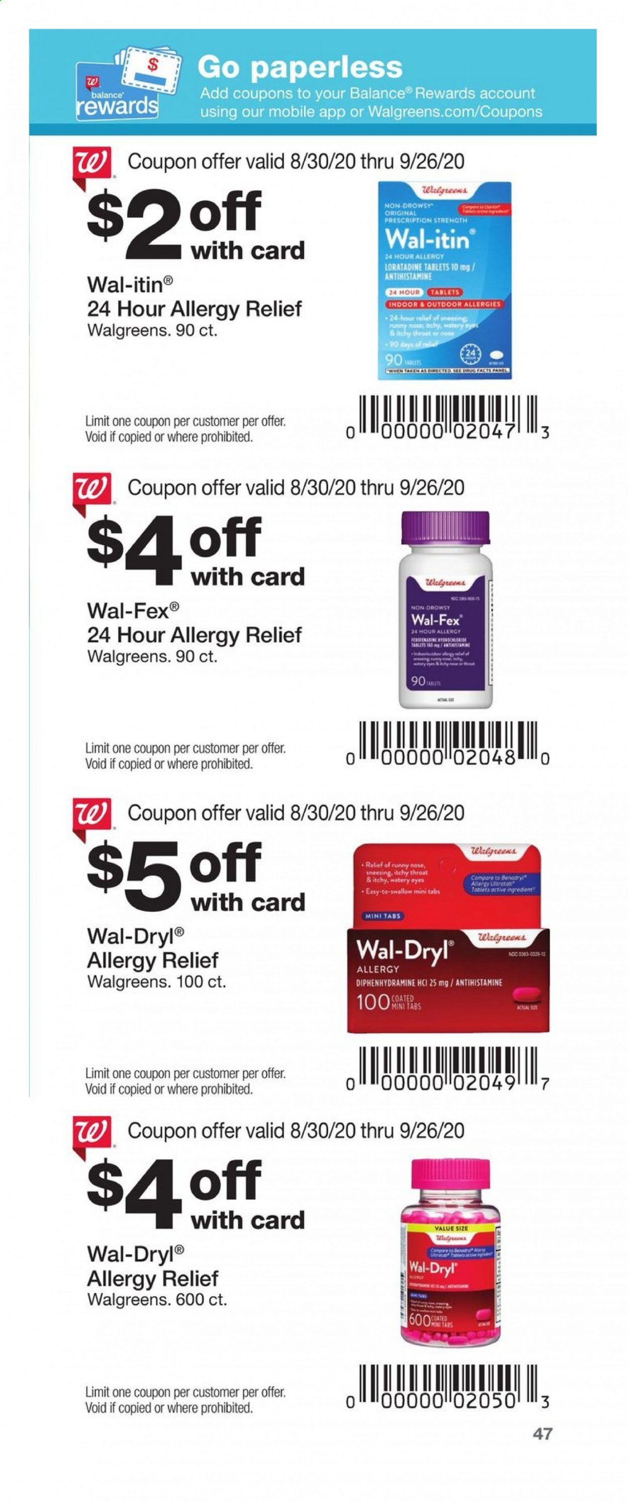Walgreens Weekly Ad August 30 to September 26