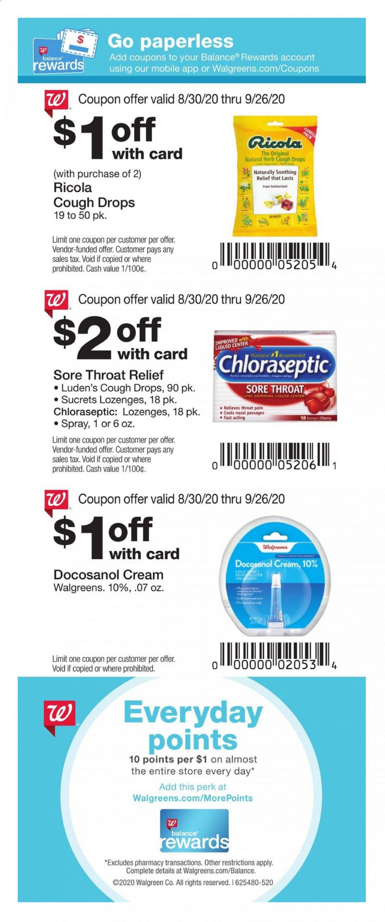 Walgreens Weekly Ad August 30 to September 26