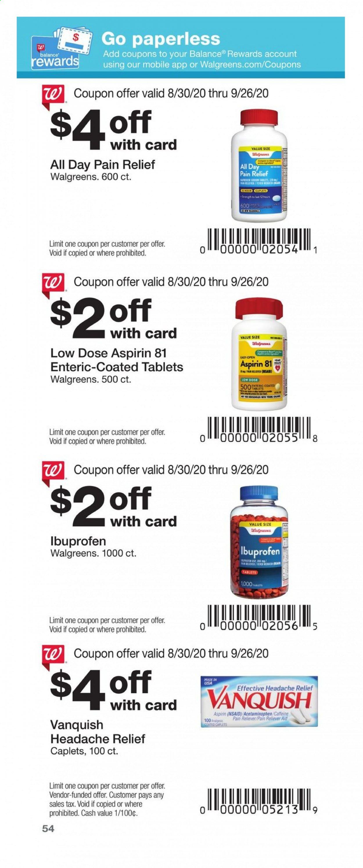 Walgreens Weekly Ad August 30 to September 26