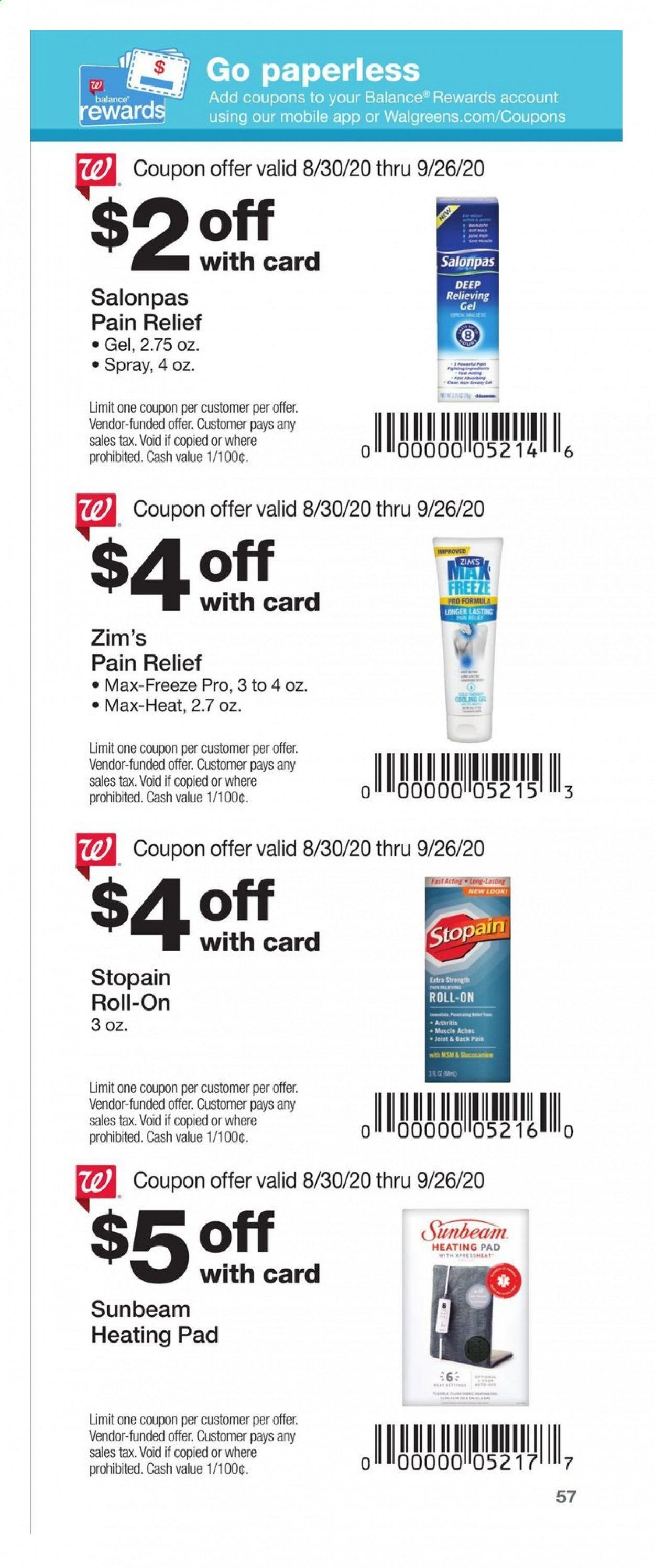 Walgreens Weekly Ad August 30 to September 26