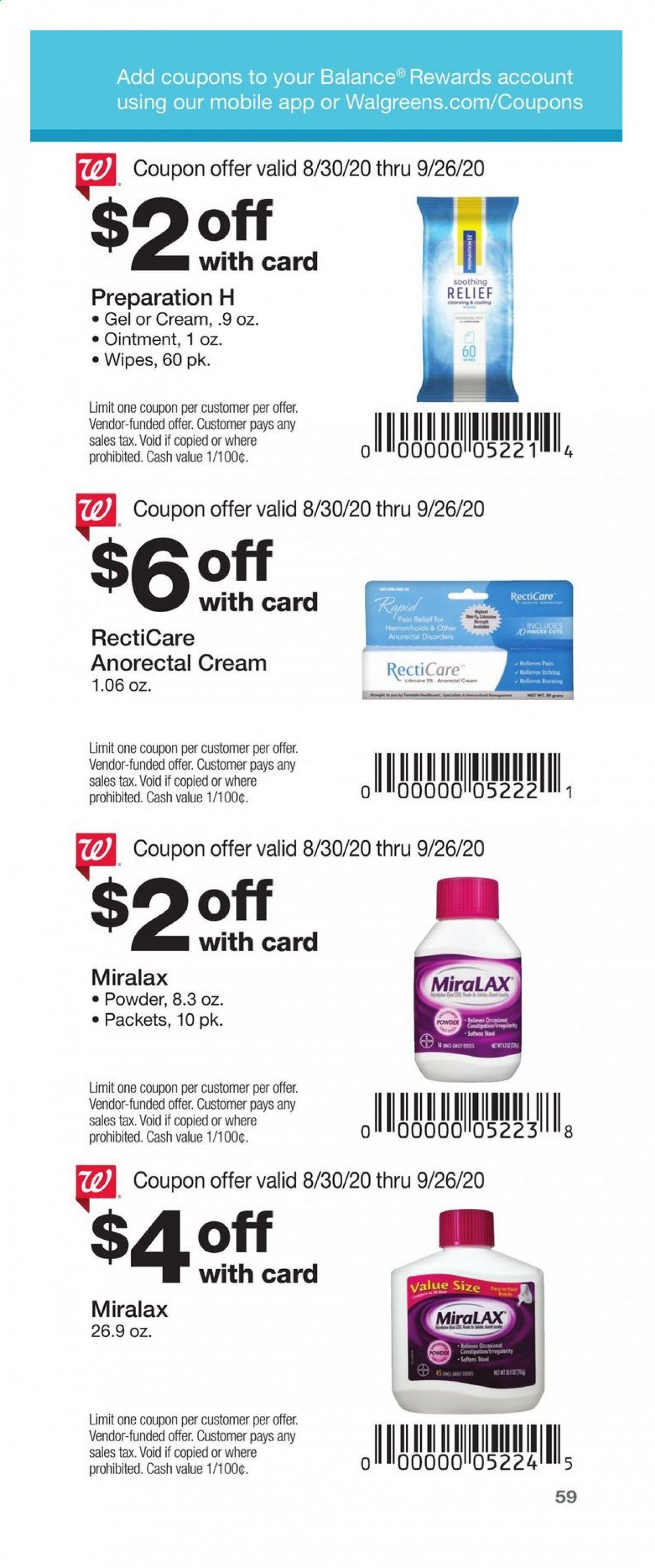 Walgreens Weekly Ad August 30 to September 26