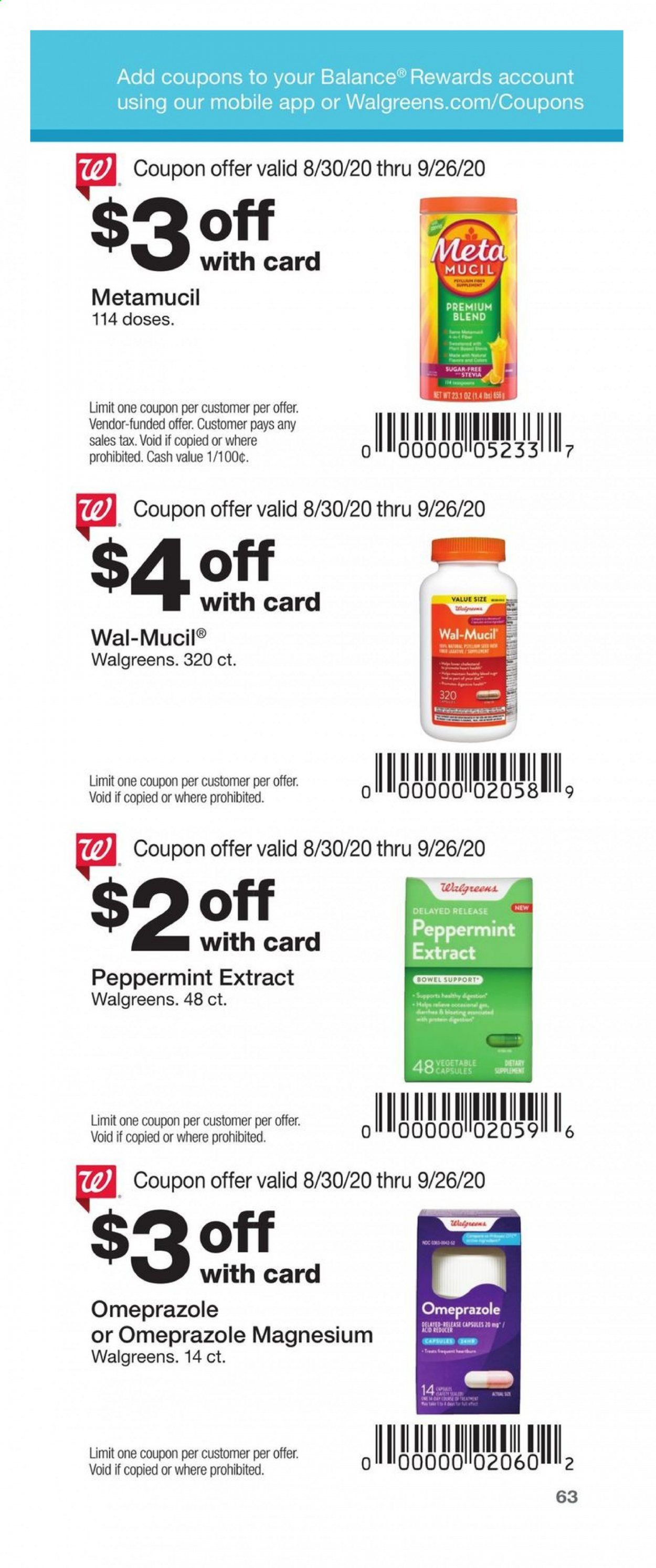Walgreens Weekly Ad August 30 to September 26