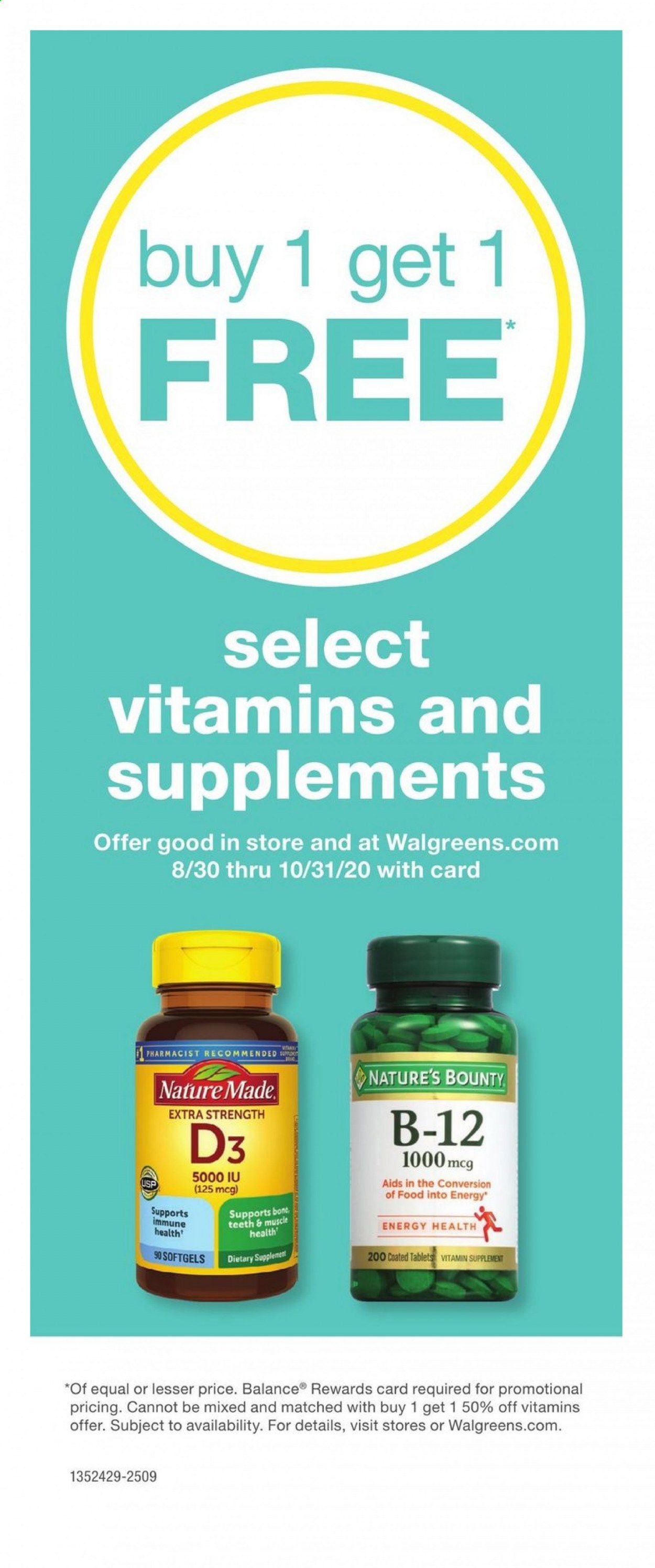 Walgreens Weekly Ad August 30 to September 26