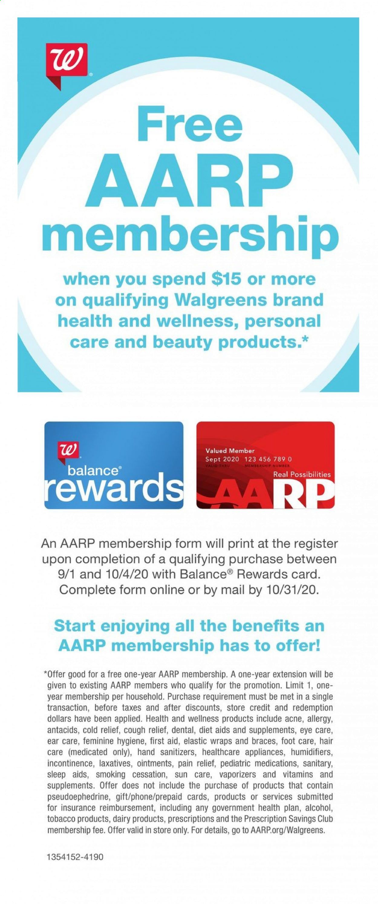 Walgreens Weekly Ad August 30 to September 26