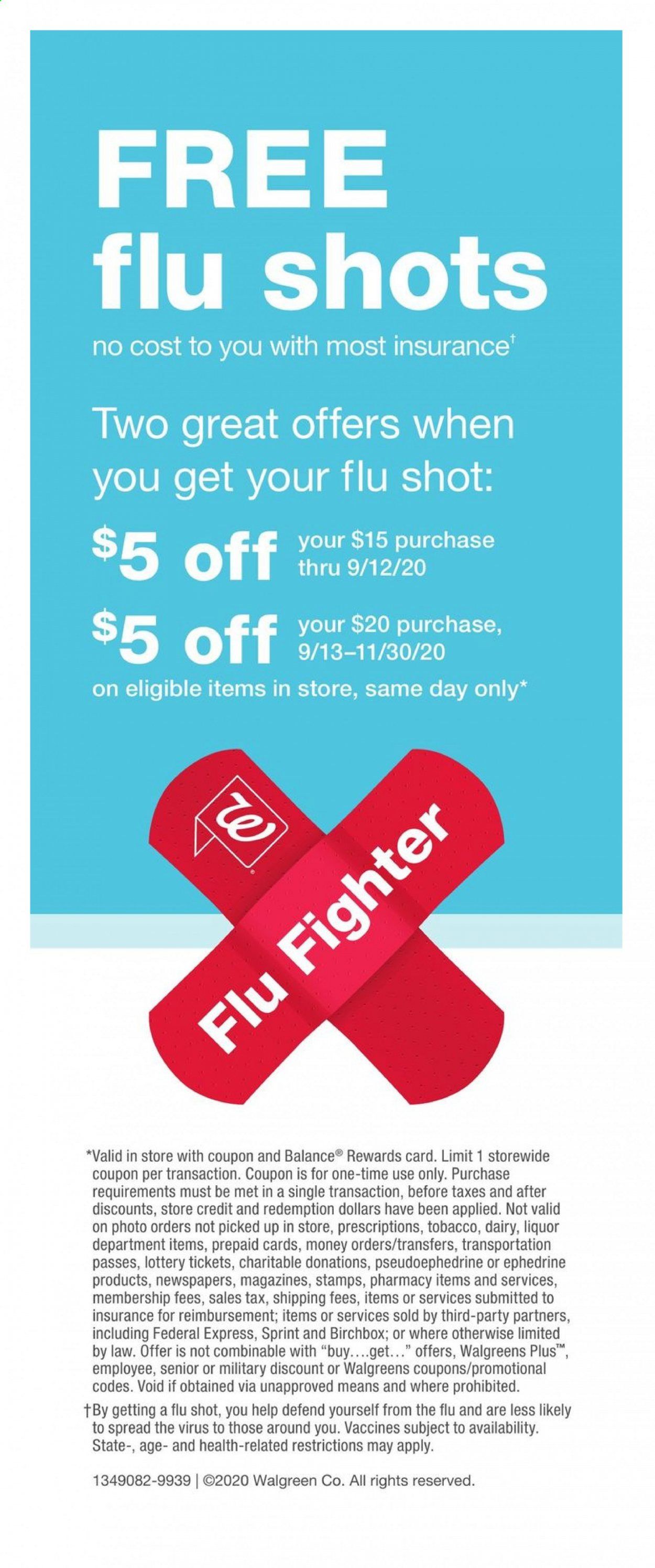Walgreens Weekly Ad August 30 to September 26