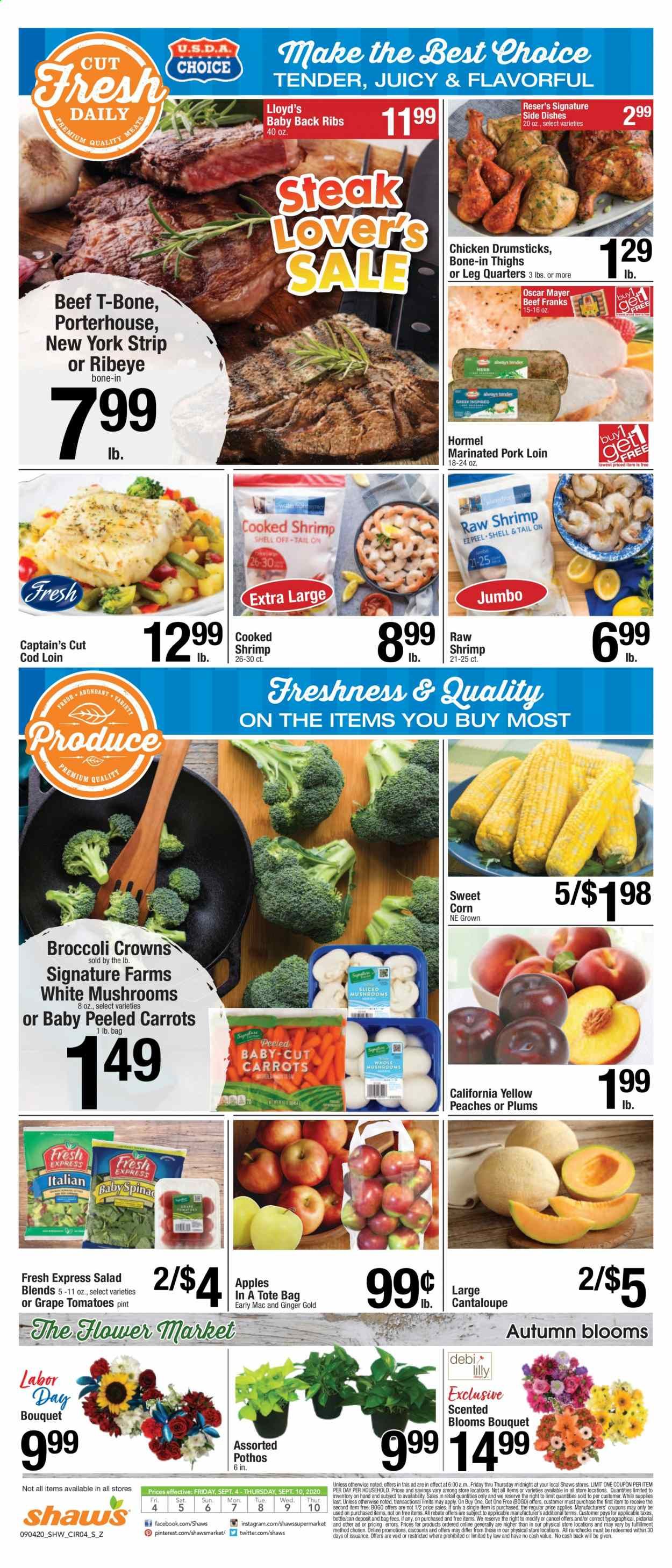 Shaw’s Weekly Ad September 4 to September 10