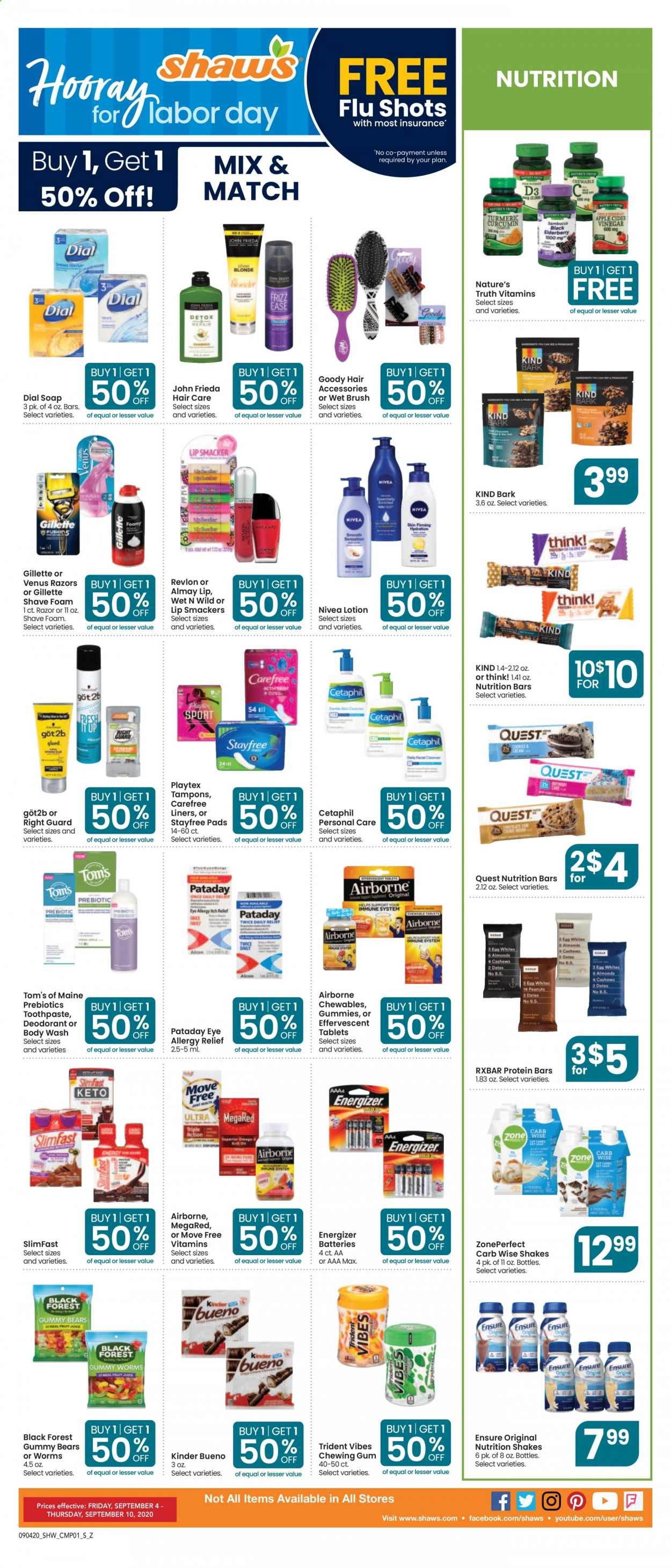 Shaw’s Weekly Ad September 4 to September 10