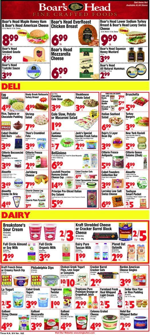 King Kullen Weekly Ad September 4 to September 10