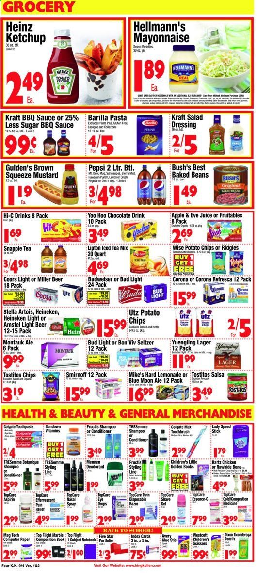 King Kullen Weekly Ad September 4 to September 10