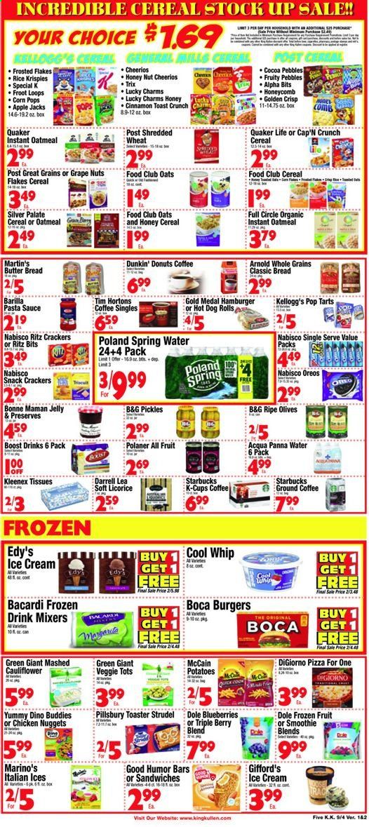 King Kullen Weekly Ad September 4 to September 10