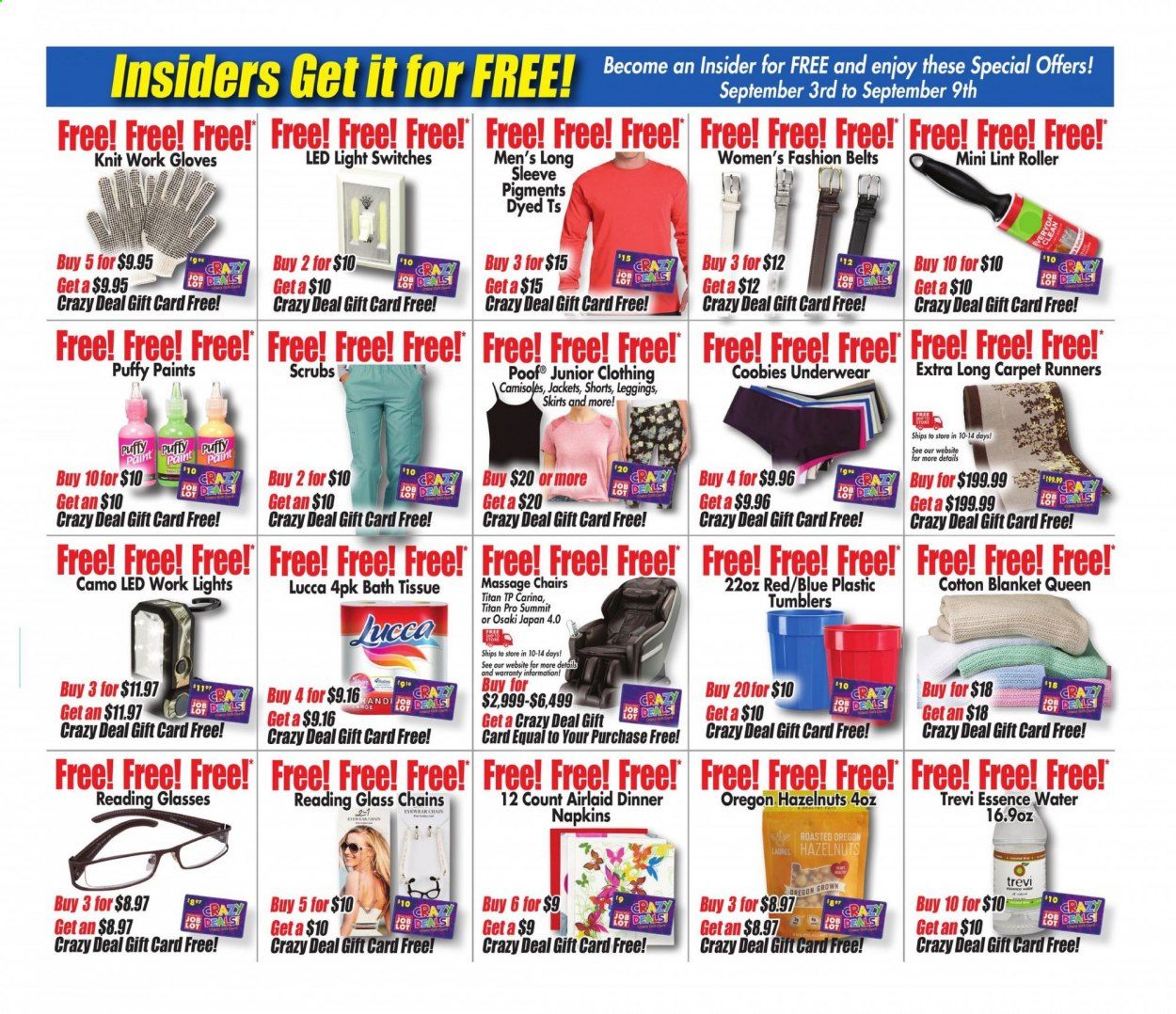 Ocean State Job Lot Weekly Ad September 3 to September 9