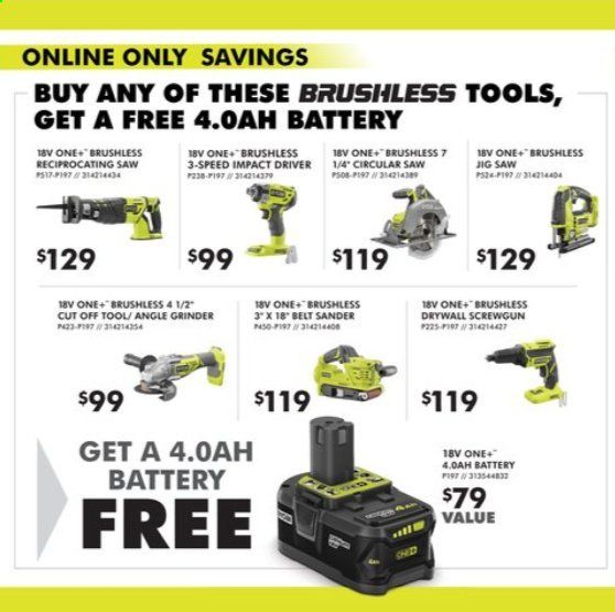 The Home Depot Weekly Ad September 1 to November 1