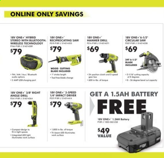 The Home Depot Weekly Ad September 1 to November 1