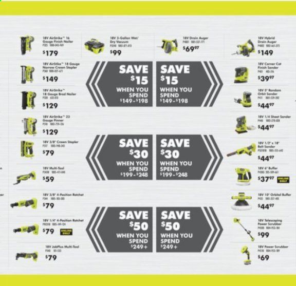 The Home Depot Weekly Ad September 1 to November 1