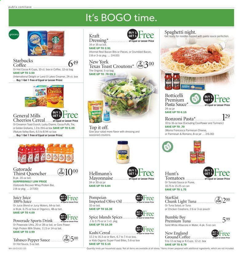 Publix Weekly Ad September 3 to September 9
