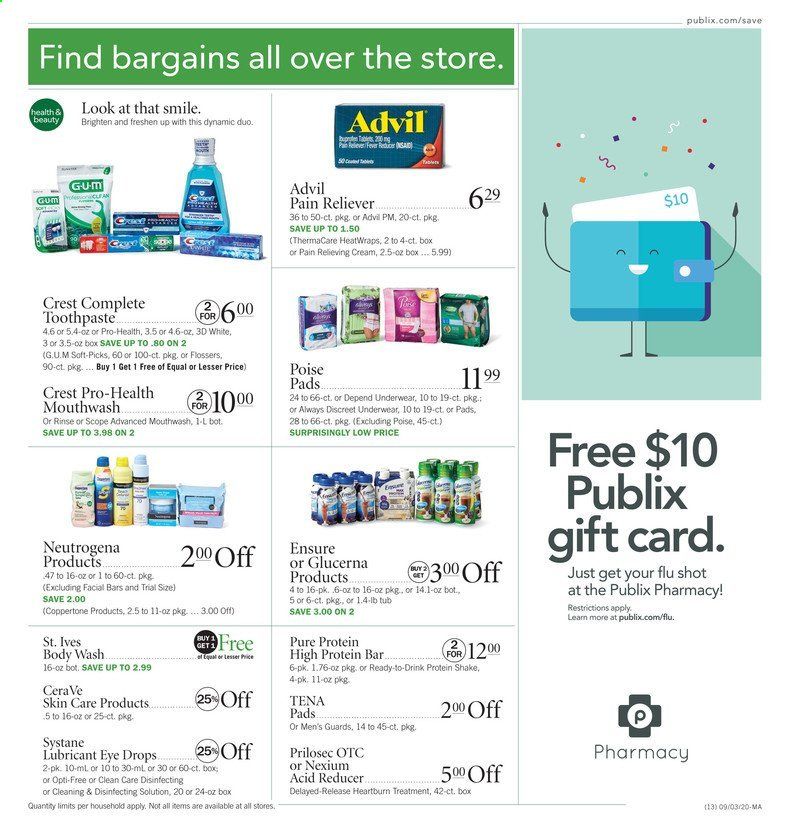 Publix Weekly Ad September 3 to September 9