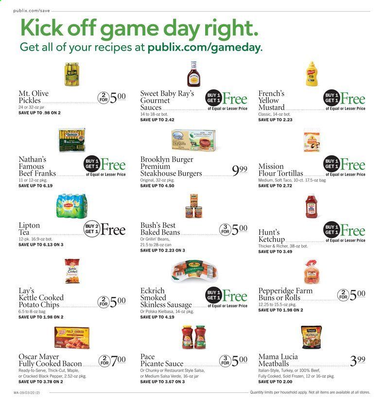 Publix Weekly Ad September 3 to September 9