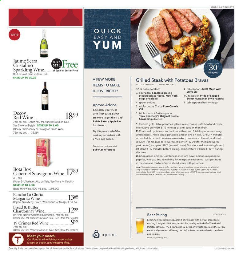 Publix Weekly Ad September 3 to September 9