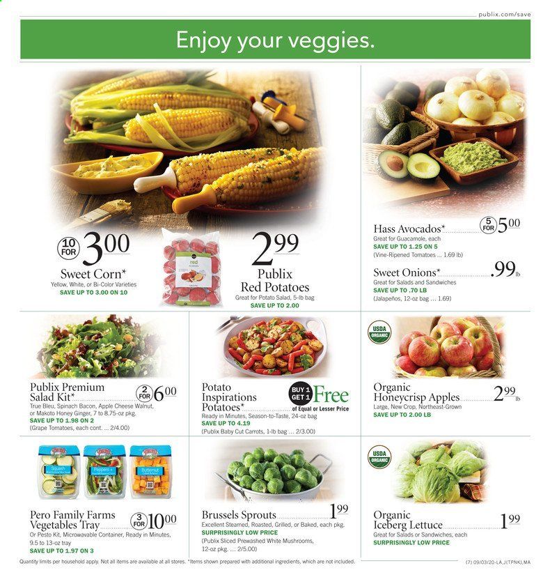 Publix Weekly Ad September 3 to September 9