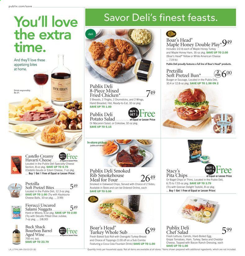 Publix Weekly Ad September 3 to September 9