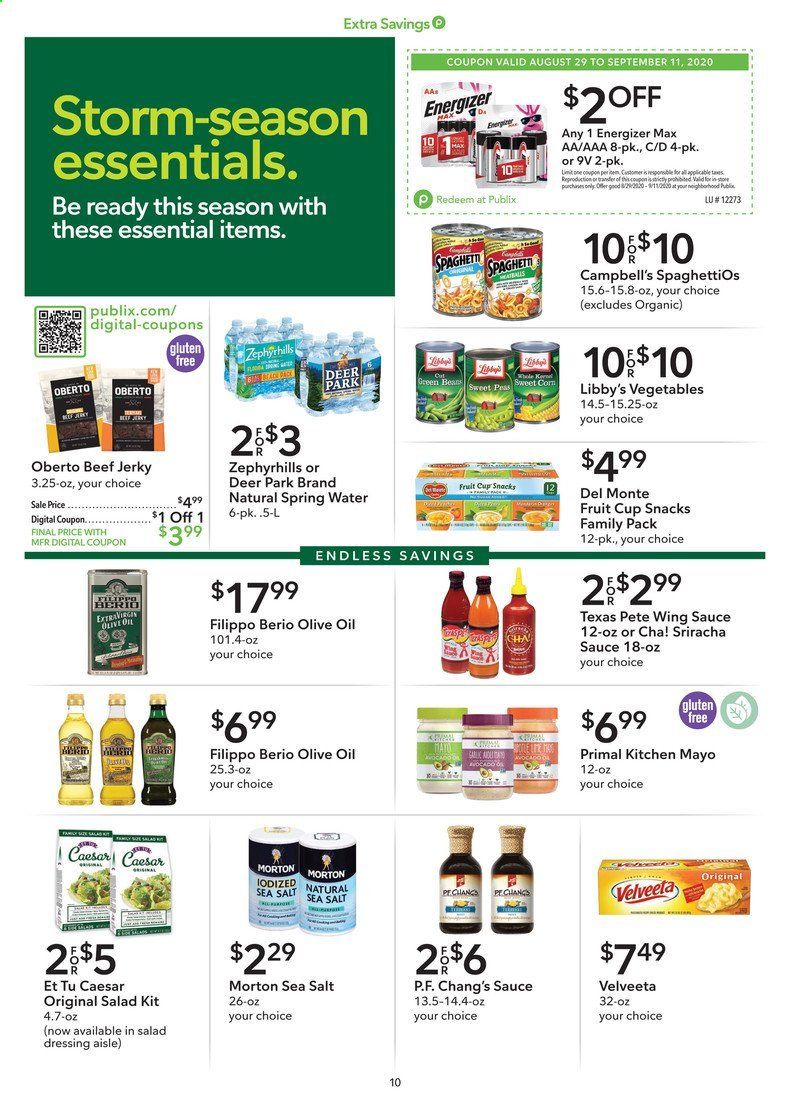 Publix Weekly Ad August 29 to September 11