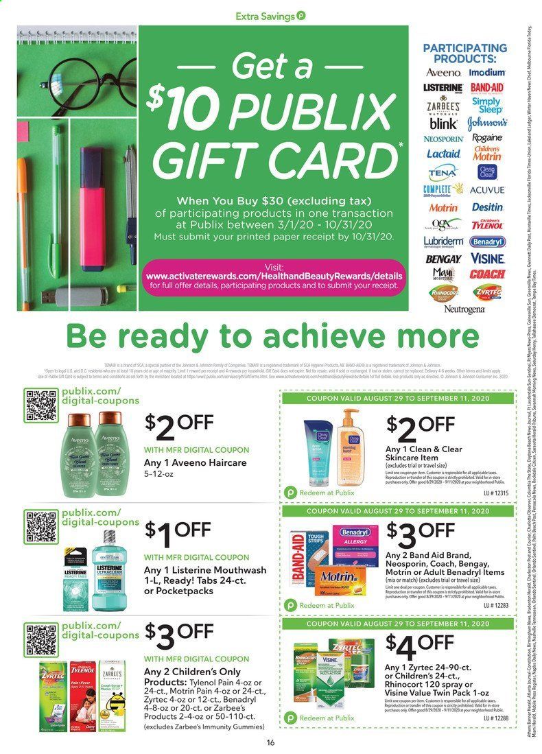 Publix Weekly Ad August 29 to September 11