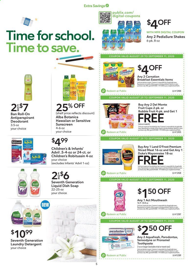 Publix Weekly Ad August 29 to September 11